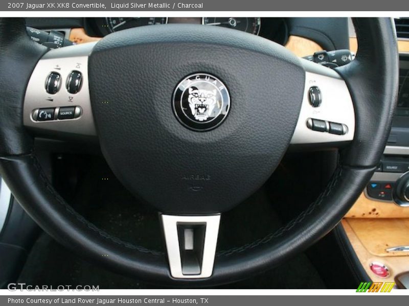 Liquid Silver Metallic / Charcoal 2007 Jaguar XK XK8 Convertible