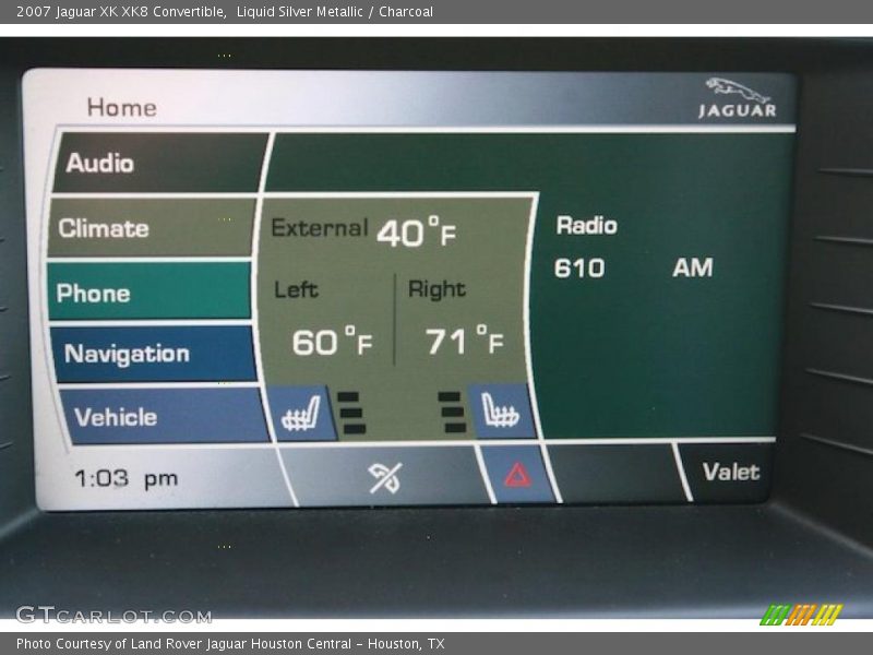 Liquid Silver Metallic / Charcoal 2007 Jaguar XK XK8 Convertible