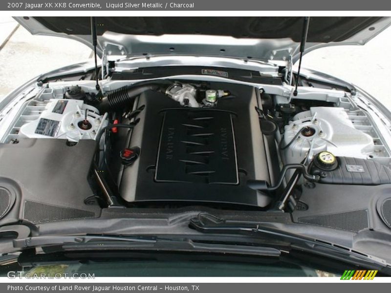Liquid Silver Metallic / Charcoal 2007 Jaguar XK XK8 Convertible