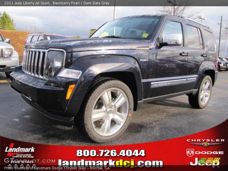 Blackberry Pearl / Dark Slate Gray 2011 Jeep Liberty Jet Sport