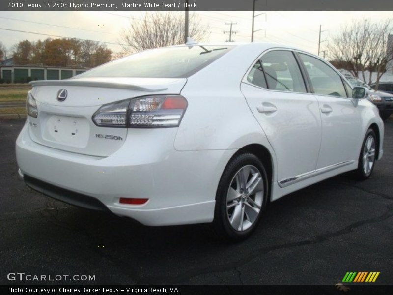 Starfire White Pearl / Black 2010 Lexus HS 250h Hybrid Premium