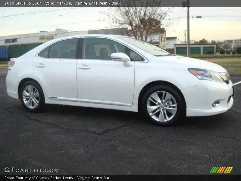 Starfire White Pearl / Black 2010 Lexus HS 250h Hybrid Premium