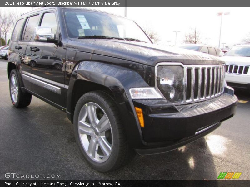 Blackberry Pearl / Dark Slate Gray 2011 Jeep Liberty Jet Sport