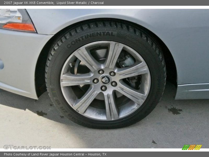 Liquid Silver Metallic / Charcoal 2007 Jaguar XK XK8 Convertible