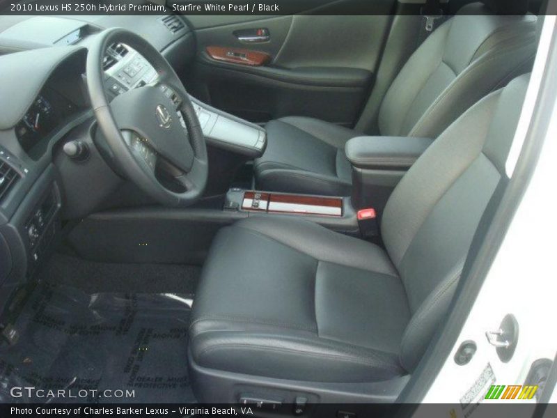 Starfire White Pearl / Black 2010 Lexus HS 250h Hybrid Premium