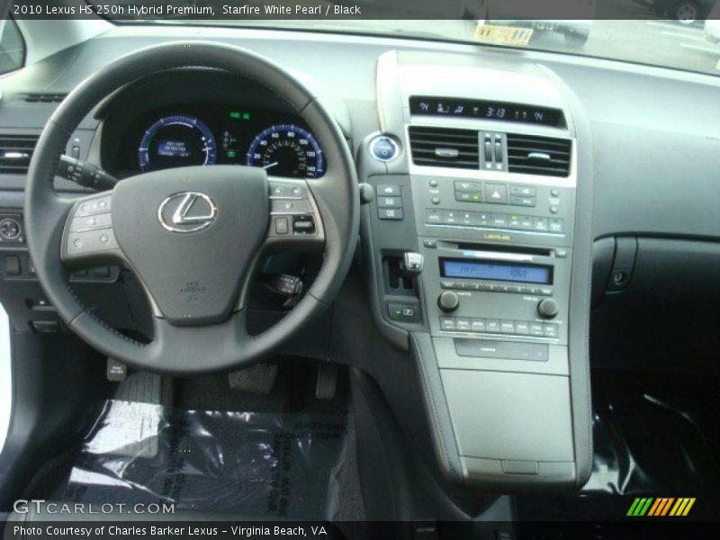 Starfire White Pearl / Black 2010 Lexus HS 250h Hybrid Premium