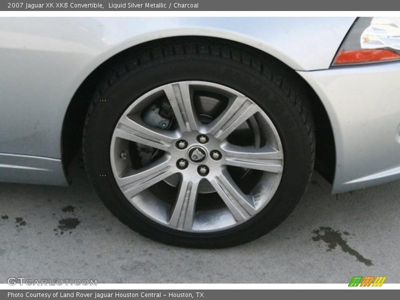 Liquid Silver Metallic / Charcoal 2007 Jaguar XK XK8 Convertible