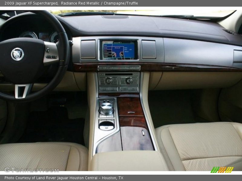 Radiance Red Metallic / Champagne/Truffle 2009 Jaguar XF Supercharged