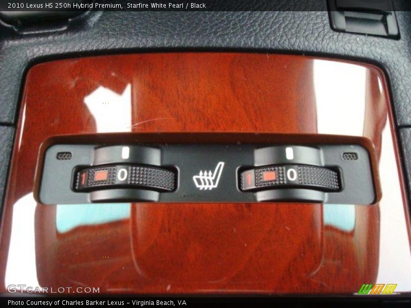 Starfire White Pearl / Black 2010 Lexus HS 250h Hybrid Premium