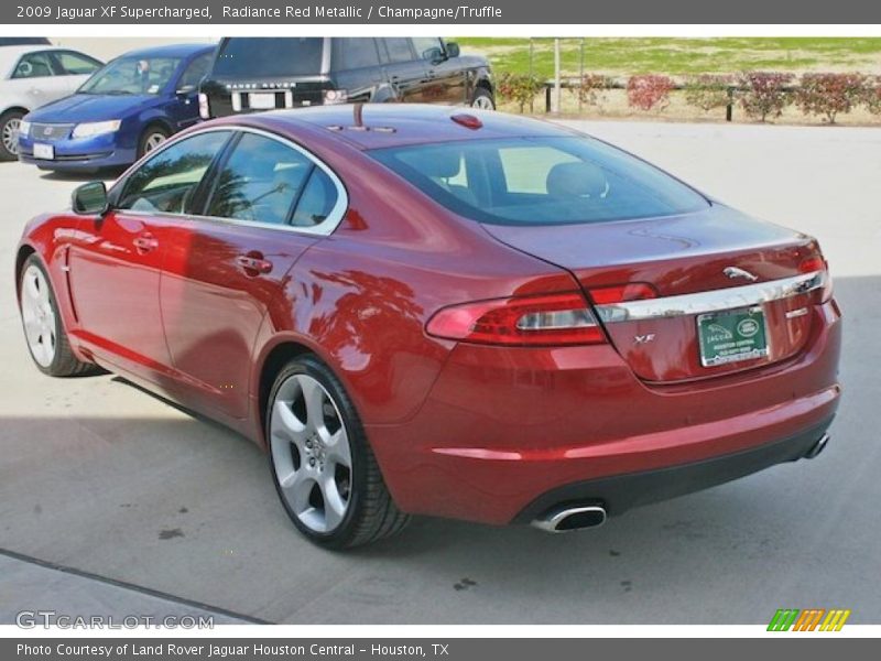 Radiance Red Metallic / Champagne/Truffle 2009 Jaguar XF Supercharged