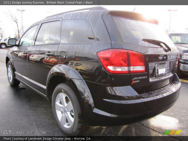 Brilliant Black Crystal Pearl / Black 2011 Dodge Journey Express