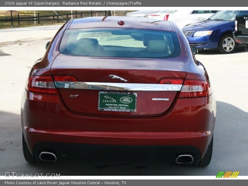 Radiance Red Metallic / Champagne/Truffle 2009 Jaguar XF Supercharged