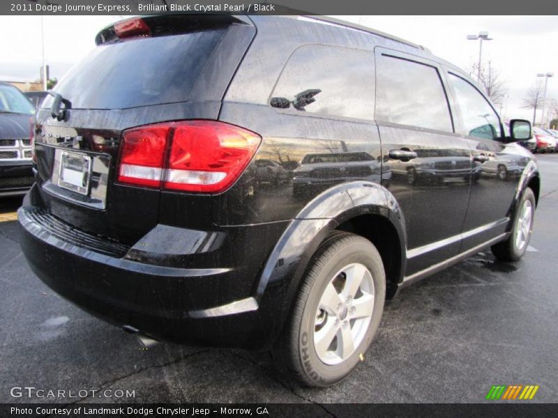 Brilliant Black Crystal Pearl / Black 2011 Dodge Journey Express