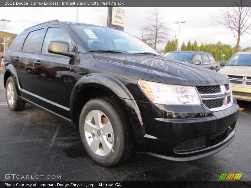 Brilliant Black Crystal Pearl / Black 2011 Dodge Journey Express