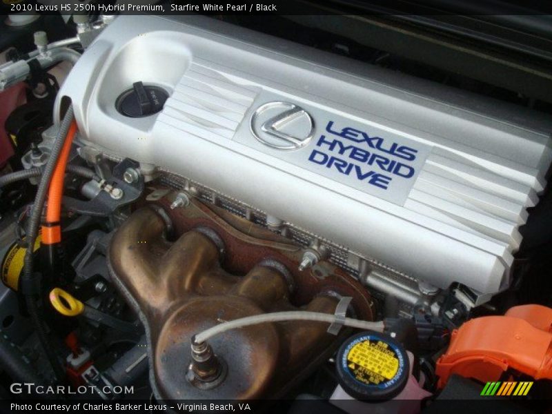 Starfire White Pearl / Black 2010 Lexus HS 250h Hybrid Premium