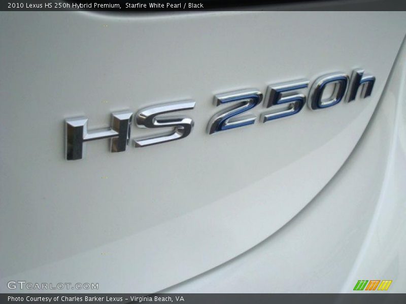 Starfire White Pearl / Black 2010 Lexus HS 250h Hybrid Premium