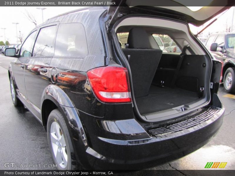 Brilliant Black Crystal Pearl / Black 2011 Dodge Journey Express
