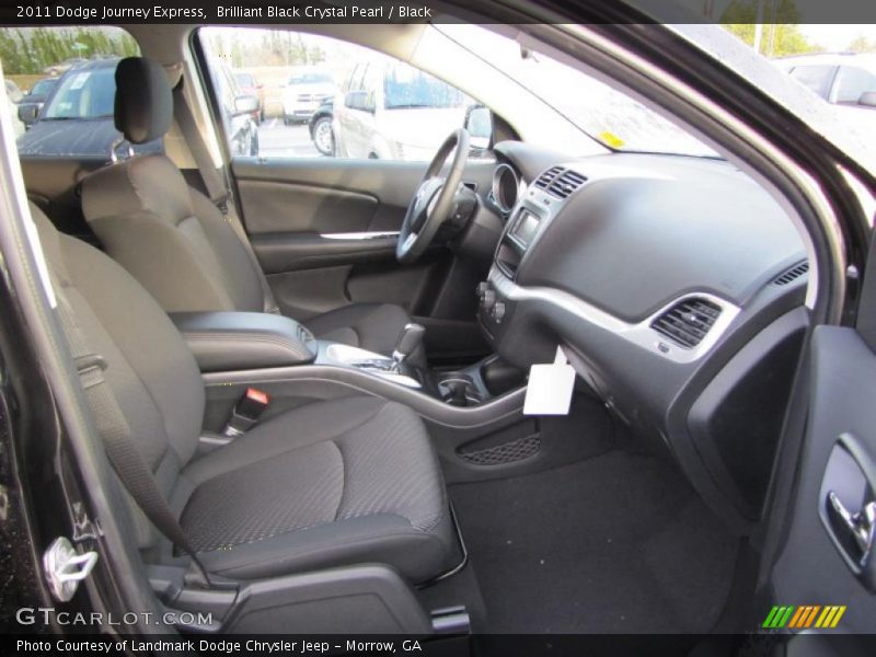 Brilliant Black Crystal Pearl / Black 2011 Dodge Journey Express