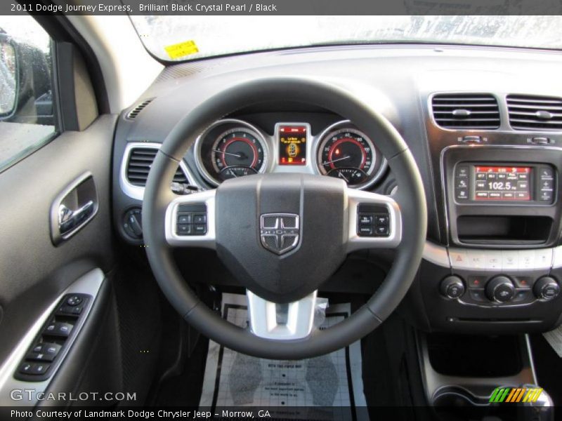 Brilliant Black Crystal Pearl / Black 2011 Dodge Journey Express