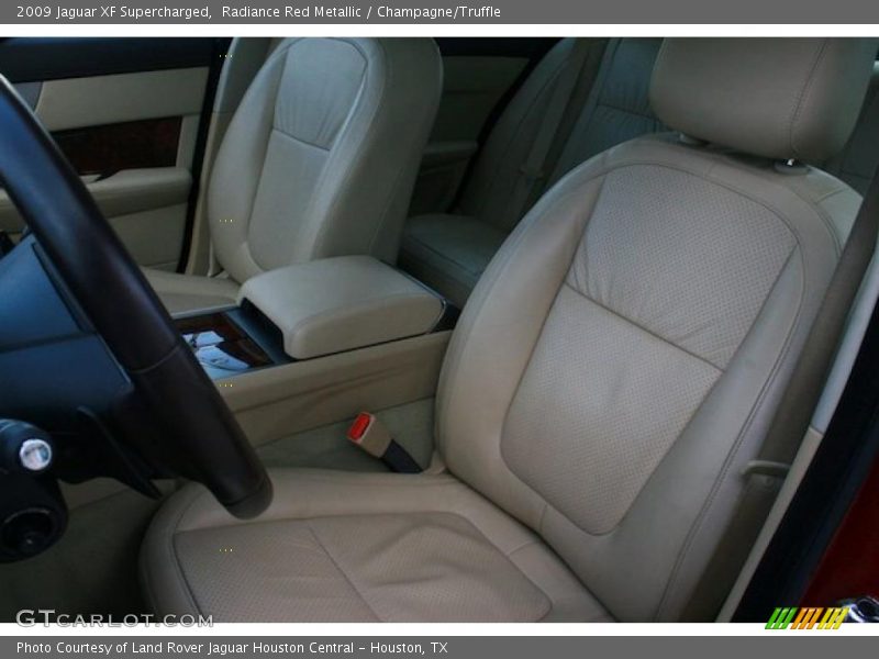 Radiance Red Metallic / Champagne/Truffle 2009 Jaguar XF Supercharged