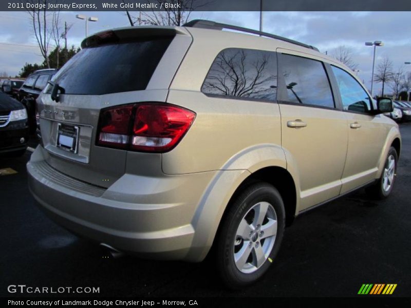 White Gold Metallic / Black 2011 Dodge Journey Express