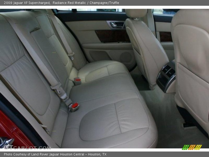 Radiance Red Metallic / Champagne/Truffle 2009 Jaguar XF Supercharged