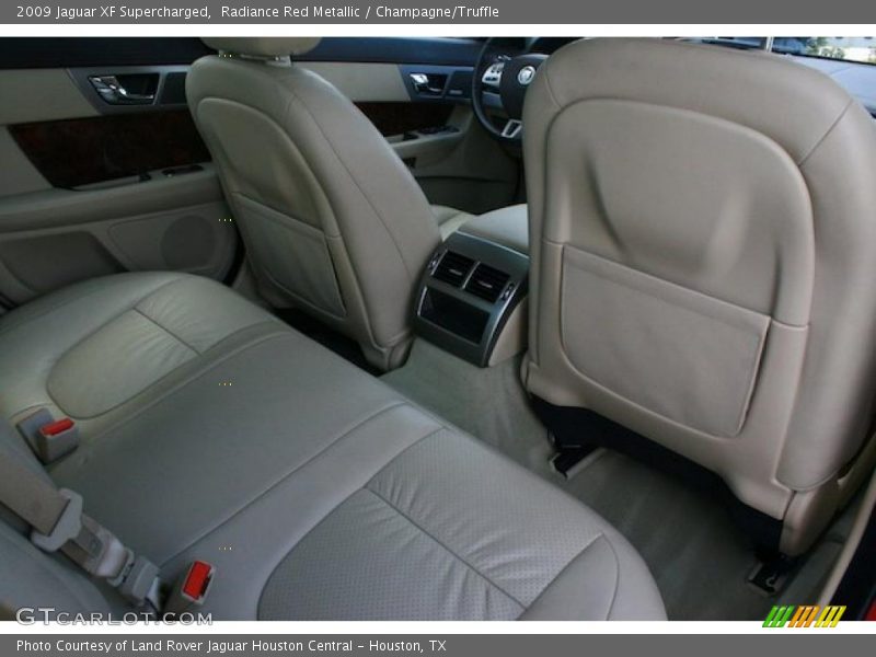 Radiance Red Metallic / Champagne/Truffle 2009 Jaguar XF Supercharged