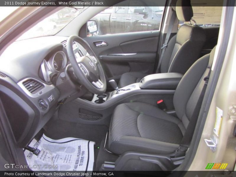 White Gold Metallic / Black 2011 Dodge Journey Express