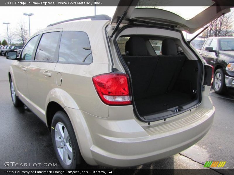 White Gold Metallic / Black 2011 Dodge Journey Express