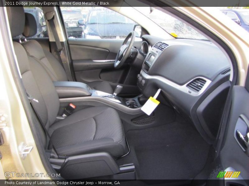White Gold Metallic / Black 2011 Dodge Journey Express
