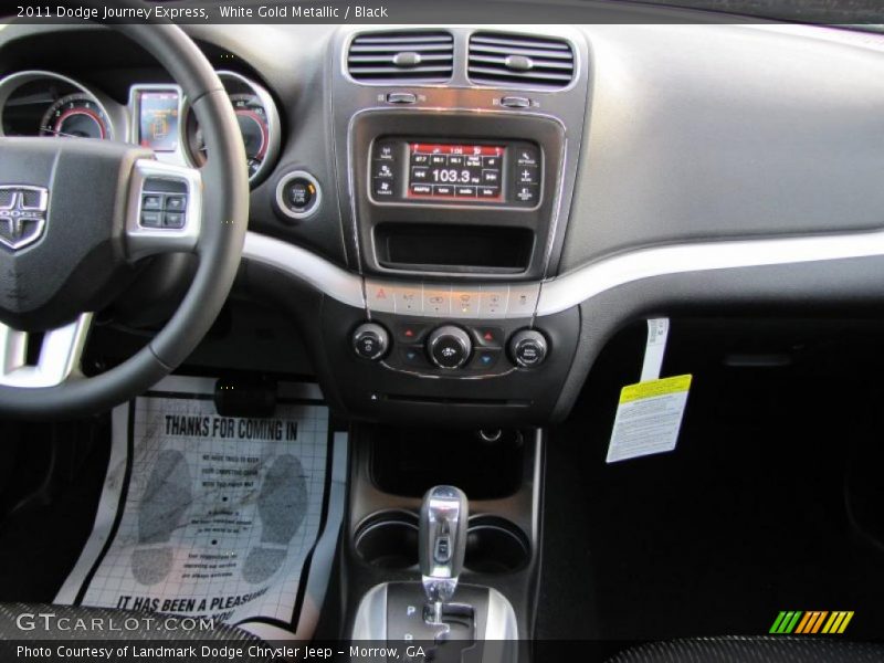 White Gold Metallic / Black 2011 Dodge Journey Express