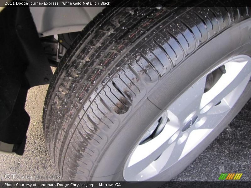 White Gold Metallic / Black 2011 Dodge Journey Express