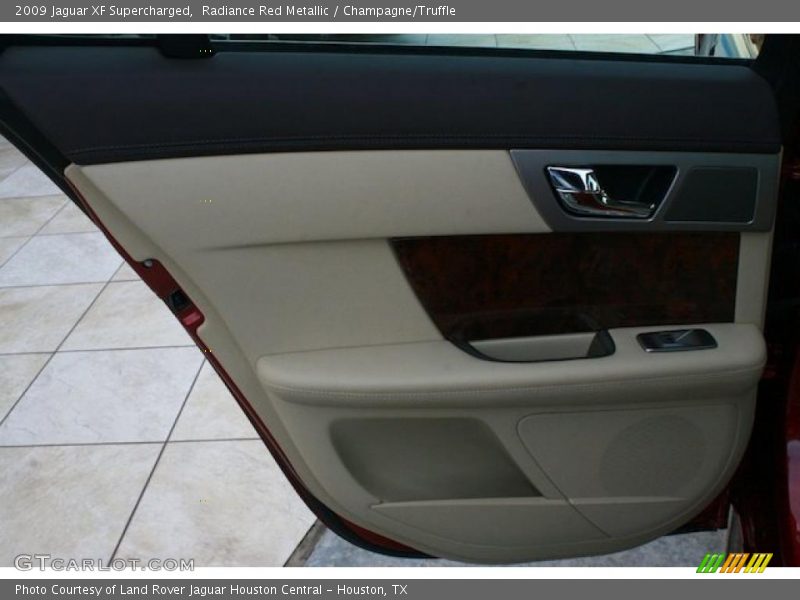 Radiance Red Metallic / Champagne/Truffle 2009 Jaguar XF Supercharged