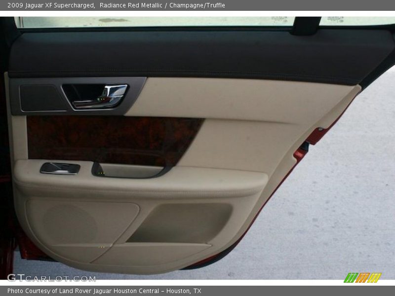 Radiance Red Metallic / Champagne/Truffle 2009 Jaguar XF Supercharged