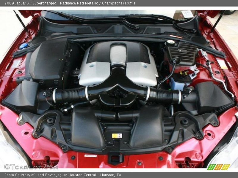 Radiance Red Metallic / Champagne/Truffle 2009 Jaguar XF Supercharged