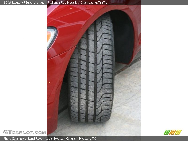 Radiance Red Metallic / Champagne/Truffle 2009 Jaguar XF Supercharged