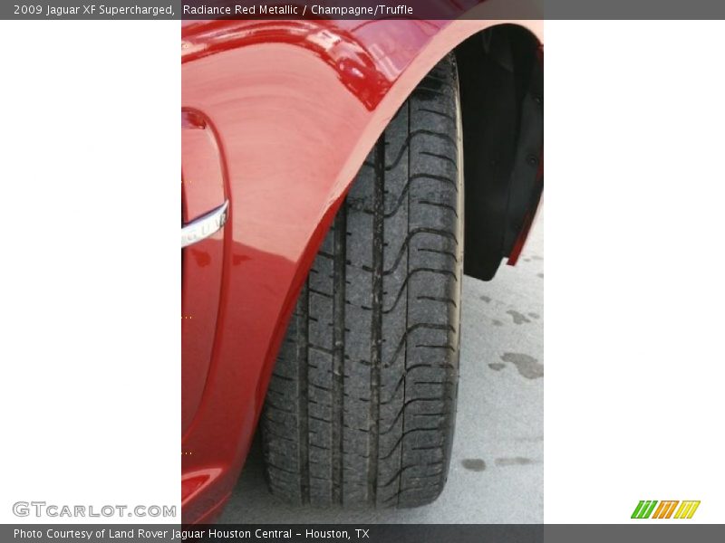 Radiance Red Metallic / Champagne/Truffle 2009 Jaguar XF Supercharged