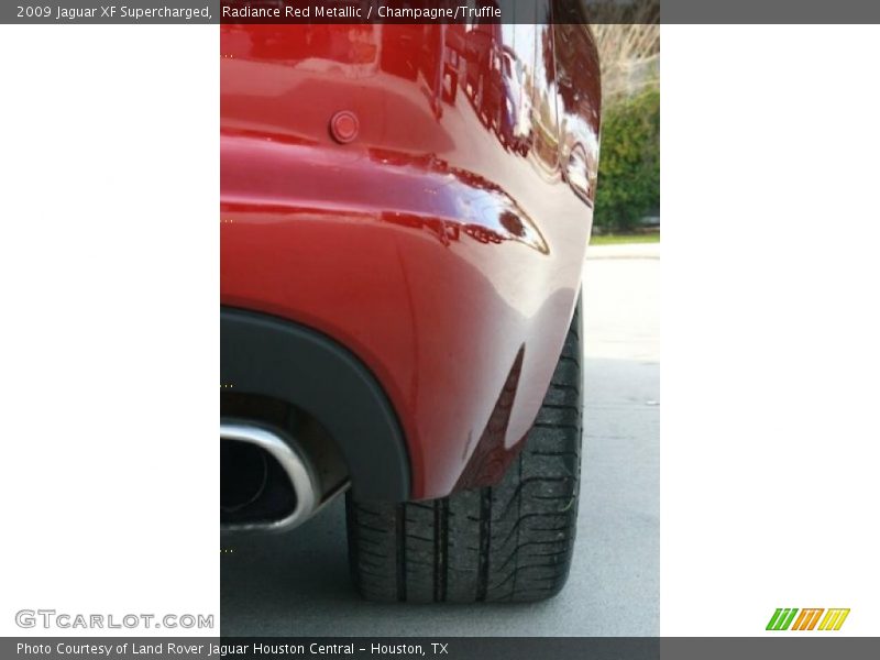 Radiance Red Metallic / Champagne/Truffle 2009 Jaguar XF Supercharged