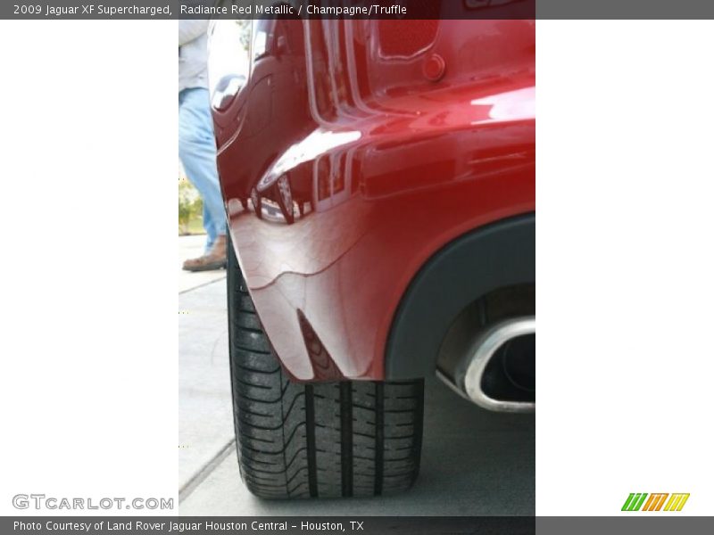 Radiance Red Metallic / Champagne/Truffle 2009 Jaguar XF Supercharged