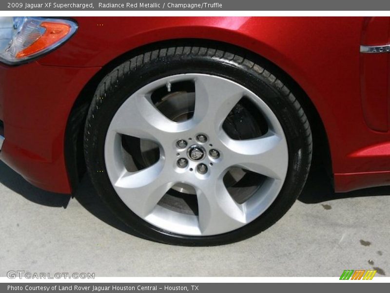 Radiance Red Metallic / Champagne/Truffle 2009 Jaguar XF Supercharged