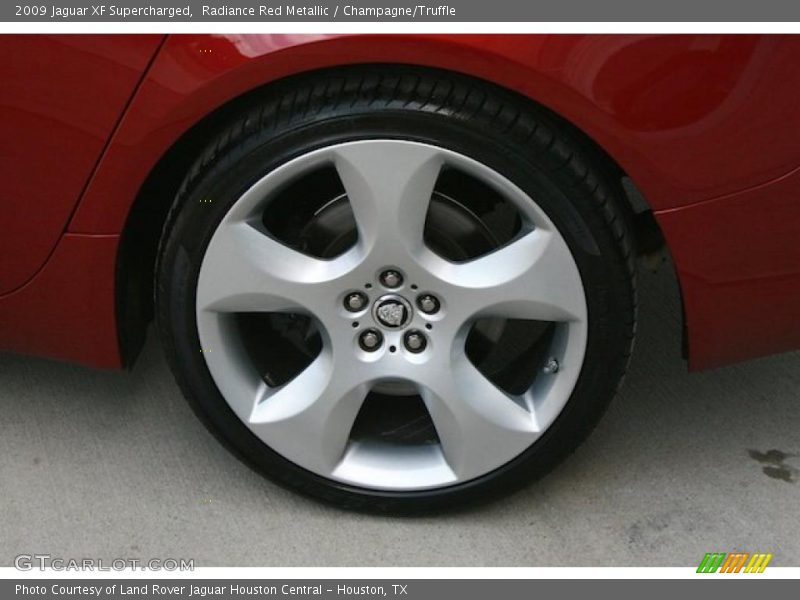 Radiance Red Metallic / Champagne/Truffle 2009 Jaguar XF Supercharged