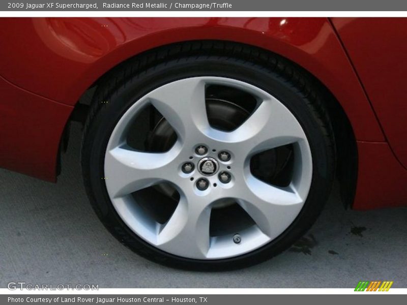 Radiance Red Metallic / Champagne/Truffle 2009 Jaguar XF Supercharged