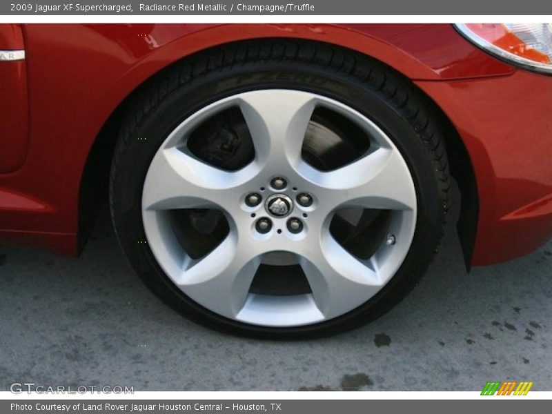 Radiance Red Metallic / Champagne/Truffle 2009 Jaguar XF Supercharged