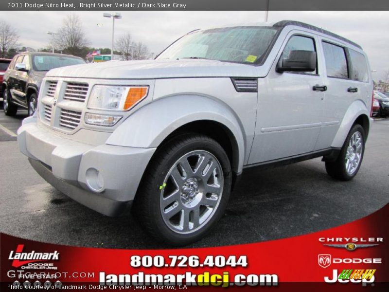 Bright Silver Metallic / Dark Slate Gray 2011 Dodge Nitro Heat