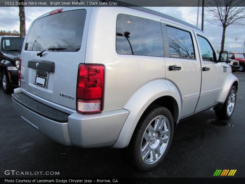 Bright Silver Metallic / Dark Slate Gray 2011 Dodge Nitro Heat