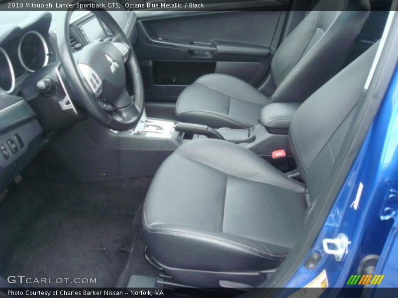 Octane Blue Metallic / Black 2010 Mitsubishi Lancer Sportback GTS