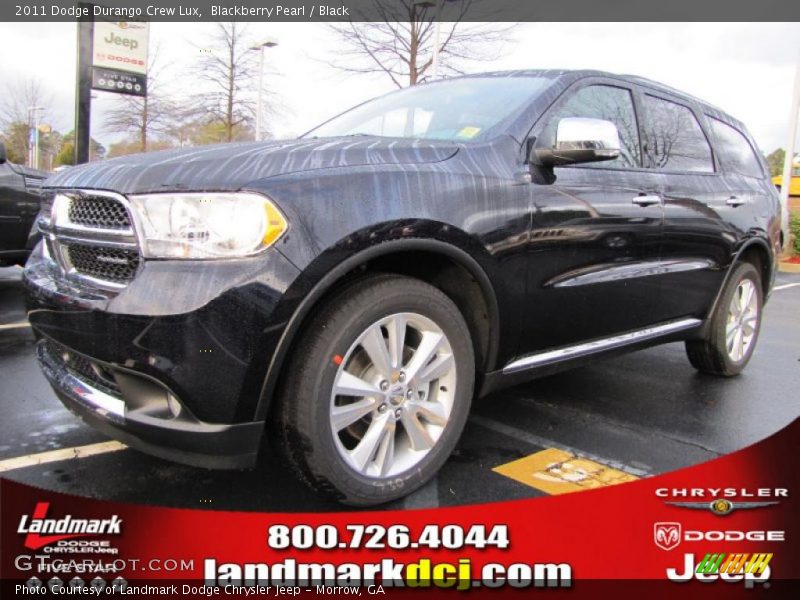 Blackberry Pearl / Black 2011 Dodge Durango Crew Lux