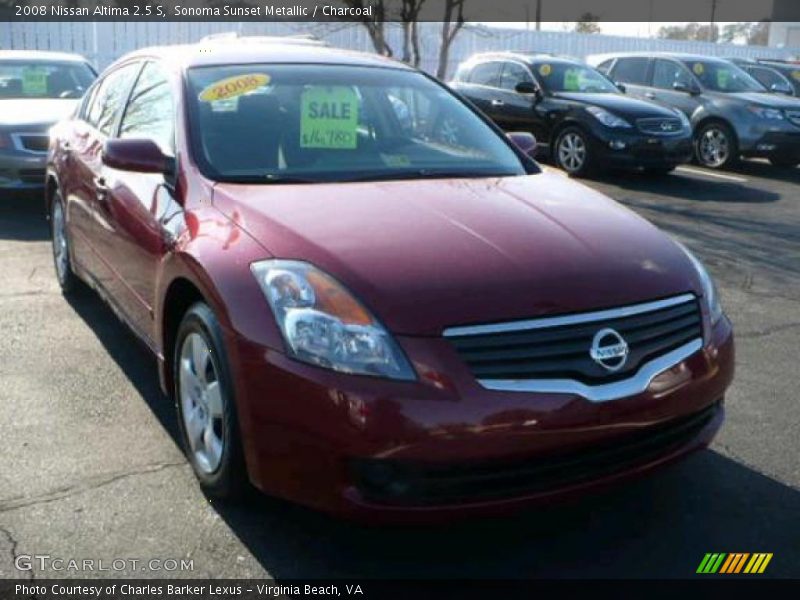 Sonoma Sunset Metallic / Charcoal 2008 Nissan Altima 2.5 S
