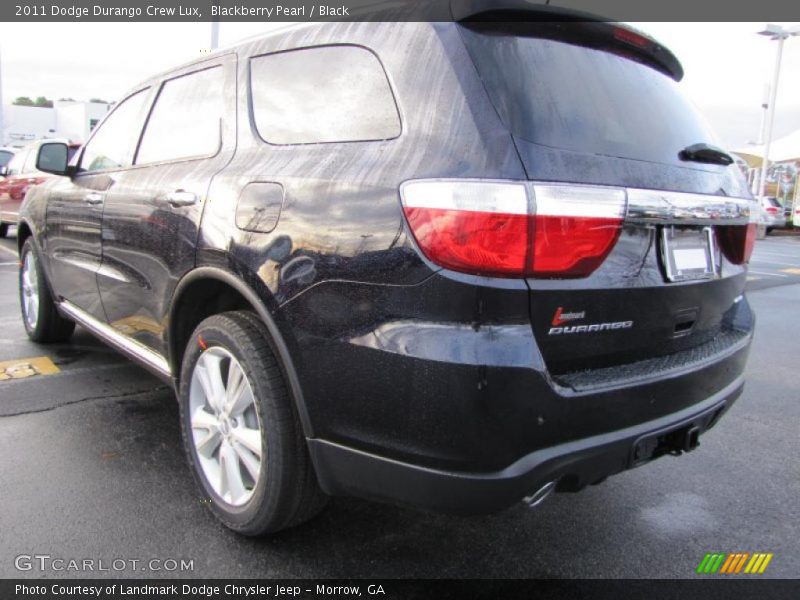 Blackberry Pearl / Black 2011 Dodge Durango Crew Lux