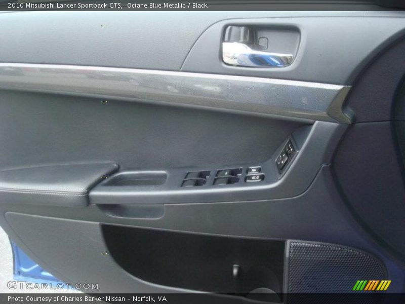 Octane Blue Metallic / Black 2010 Mitsubishi Lancer Sportback GTS